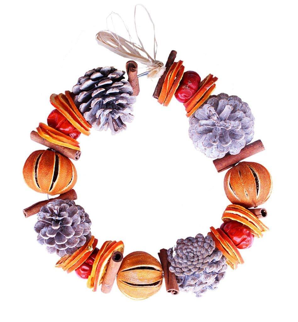 Christmas Winter Circle Orange