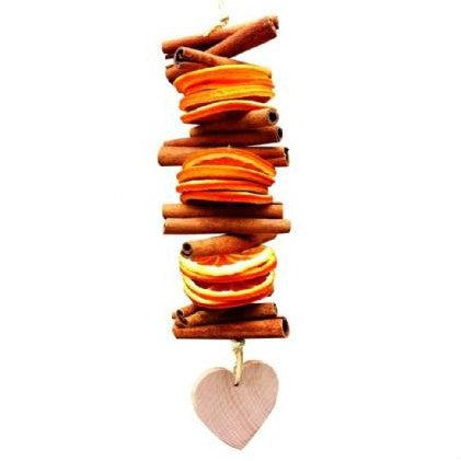 Christmas Cinnamon and Orange Garland - Heart